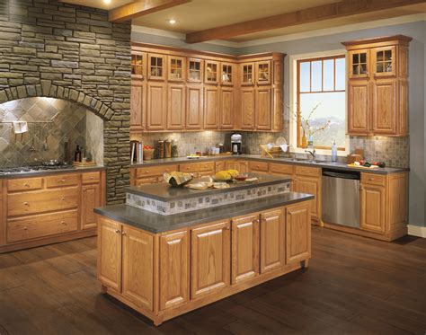 popular kitchen colors oak cabinet